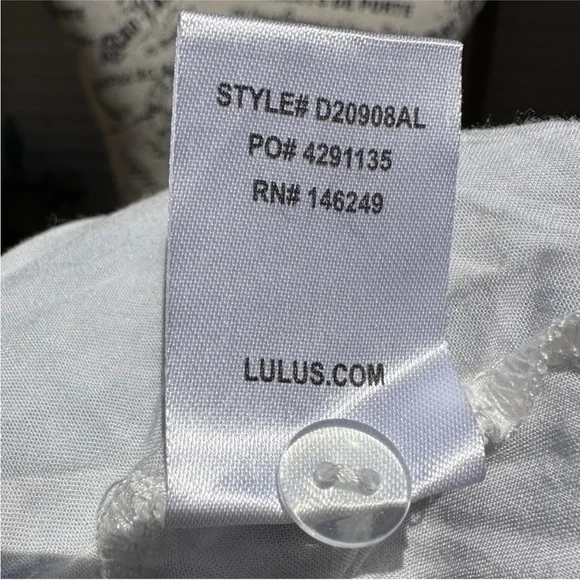 Lulus Blue and White Halter Dress Open Back - Picture 11 of 12